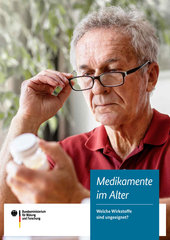 Titelbild der Broschüre Medikamente im Alter